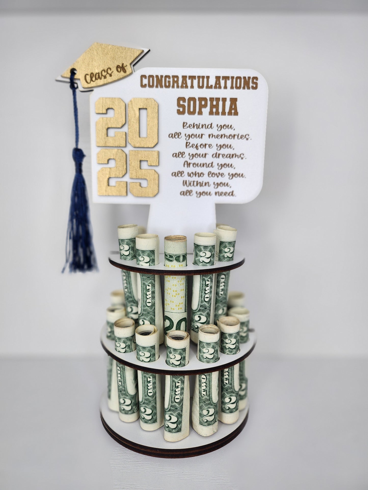 Graduation Money Holder Cake